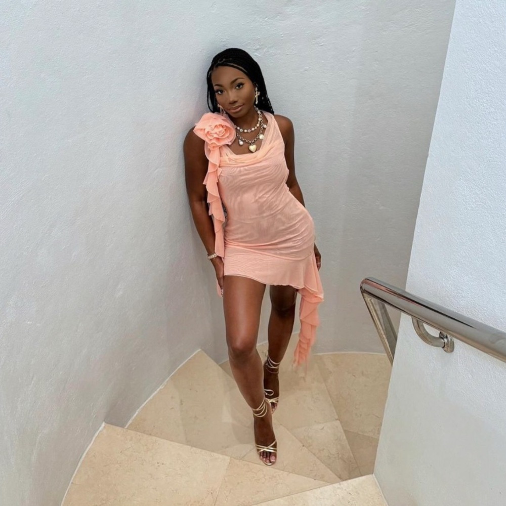 House of CB Charla Ruffle Mini Dress
